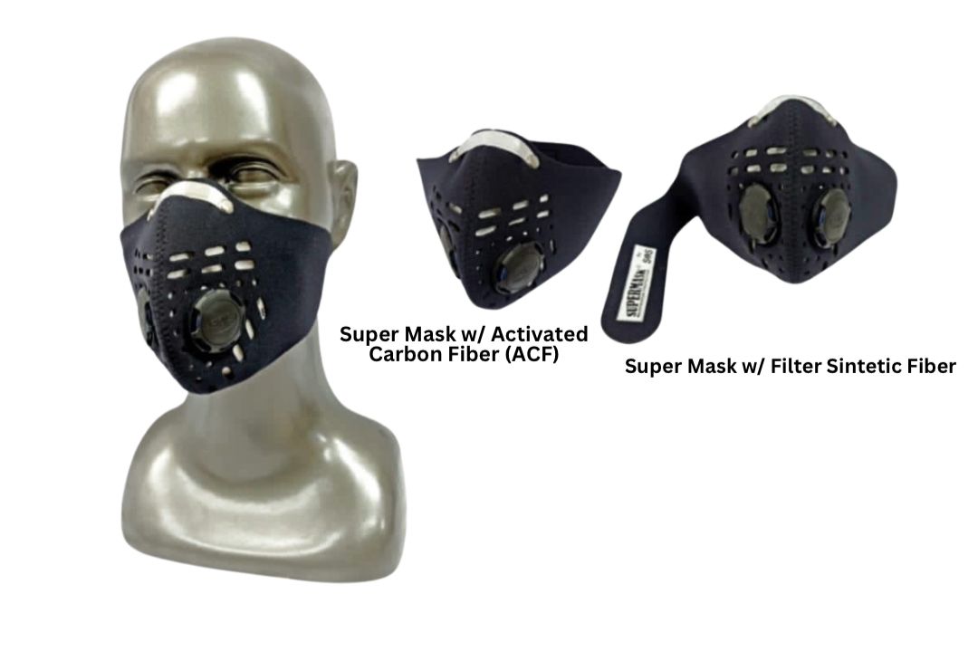 SOS SUPER MASK with Activated Carbon Filter / Filter Sintetic Fiber