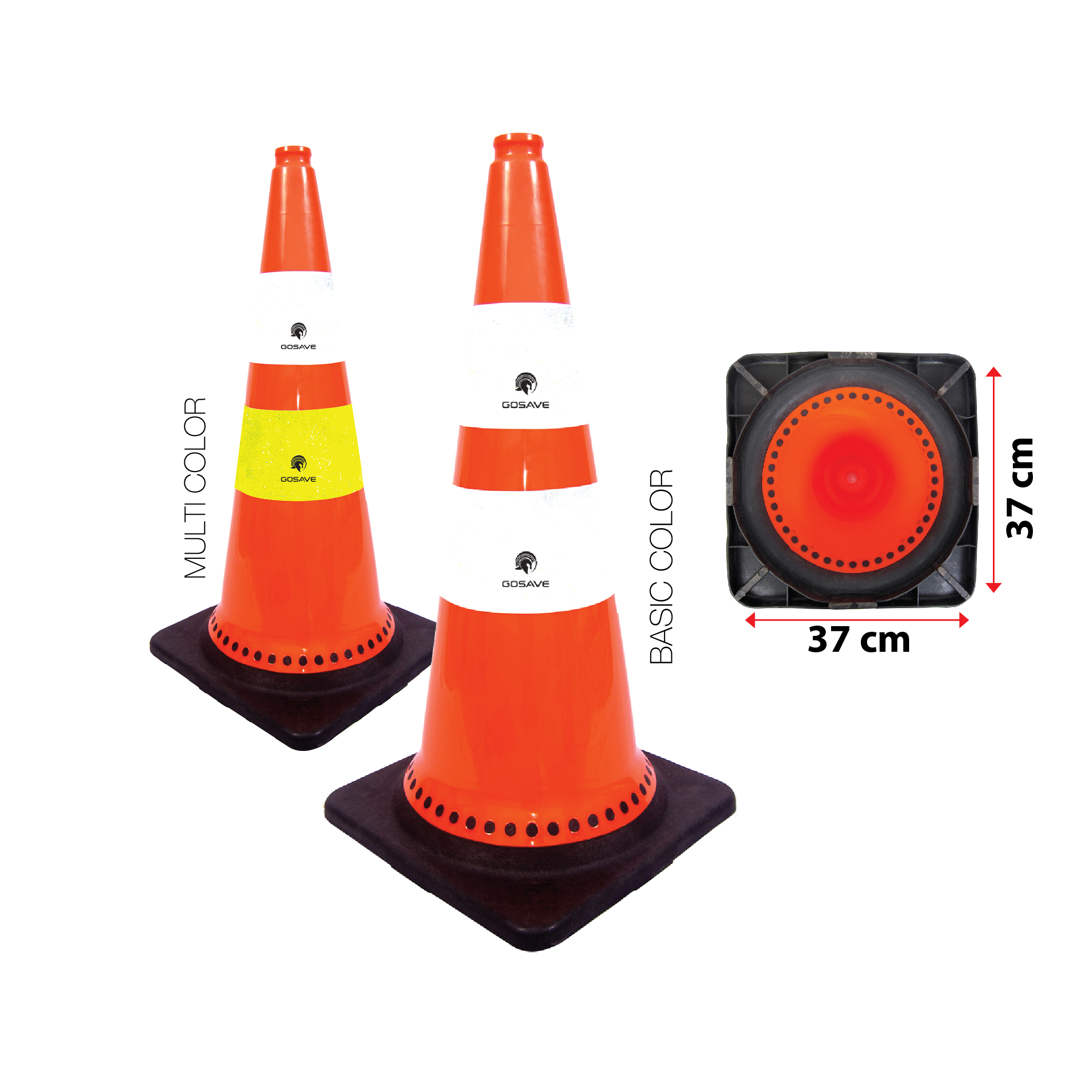 GOSAVE TRAFFIC CONE 75 CM